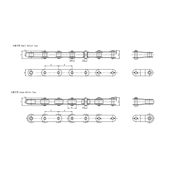 Transportni lanci s dvostrukim korakom