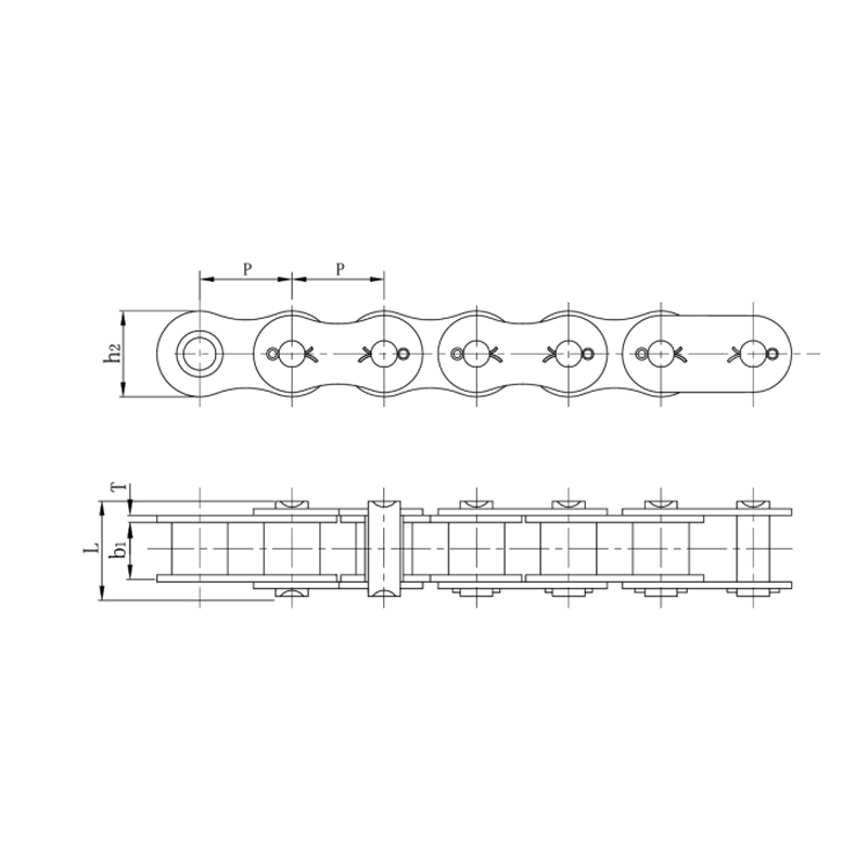 Precizni valjkasti lanci s kratkim korakom (serija A)