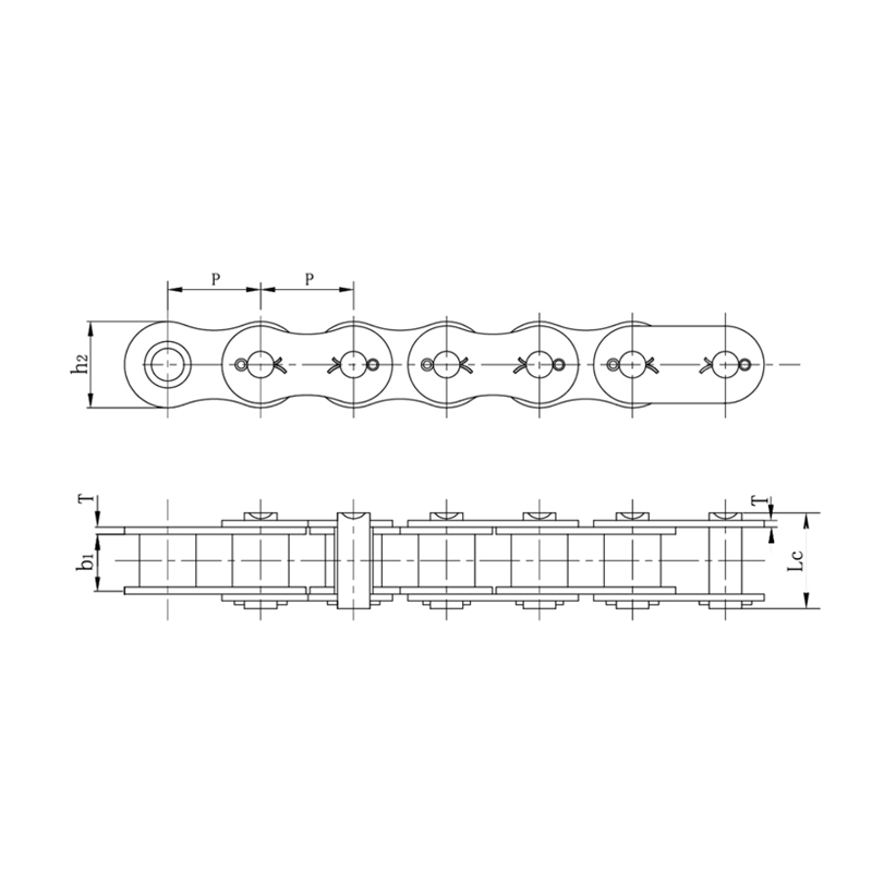 Valjkasti lanci s klinovima za teške uvjete rada