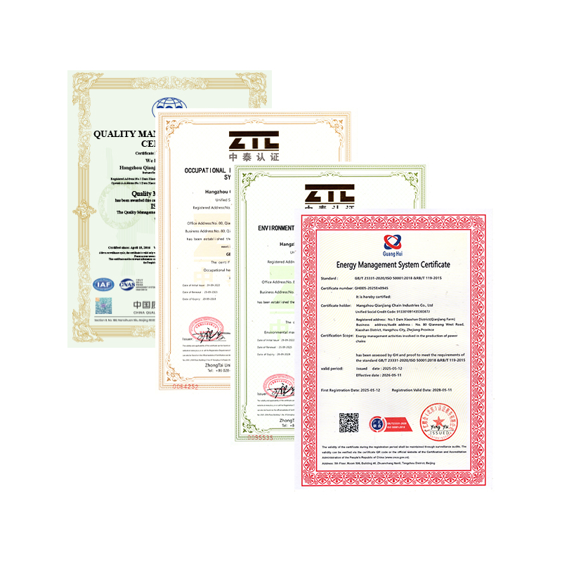Hangzhou Qianjiang Chain Industries Co., Ltd. prošao je godišnju certifikaciju sustava